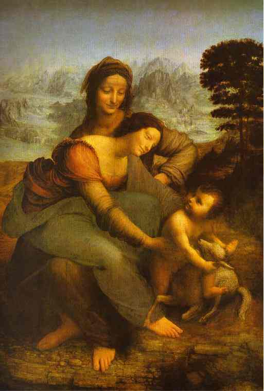 Leonardo da Vinci: Szent Anna Harmadmagával