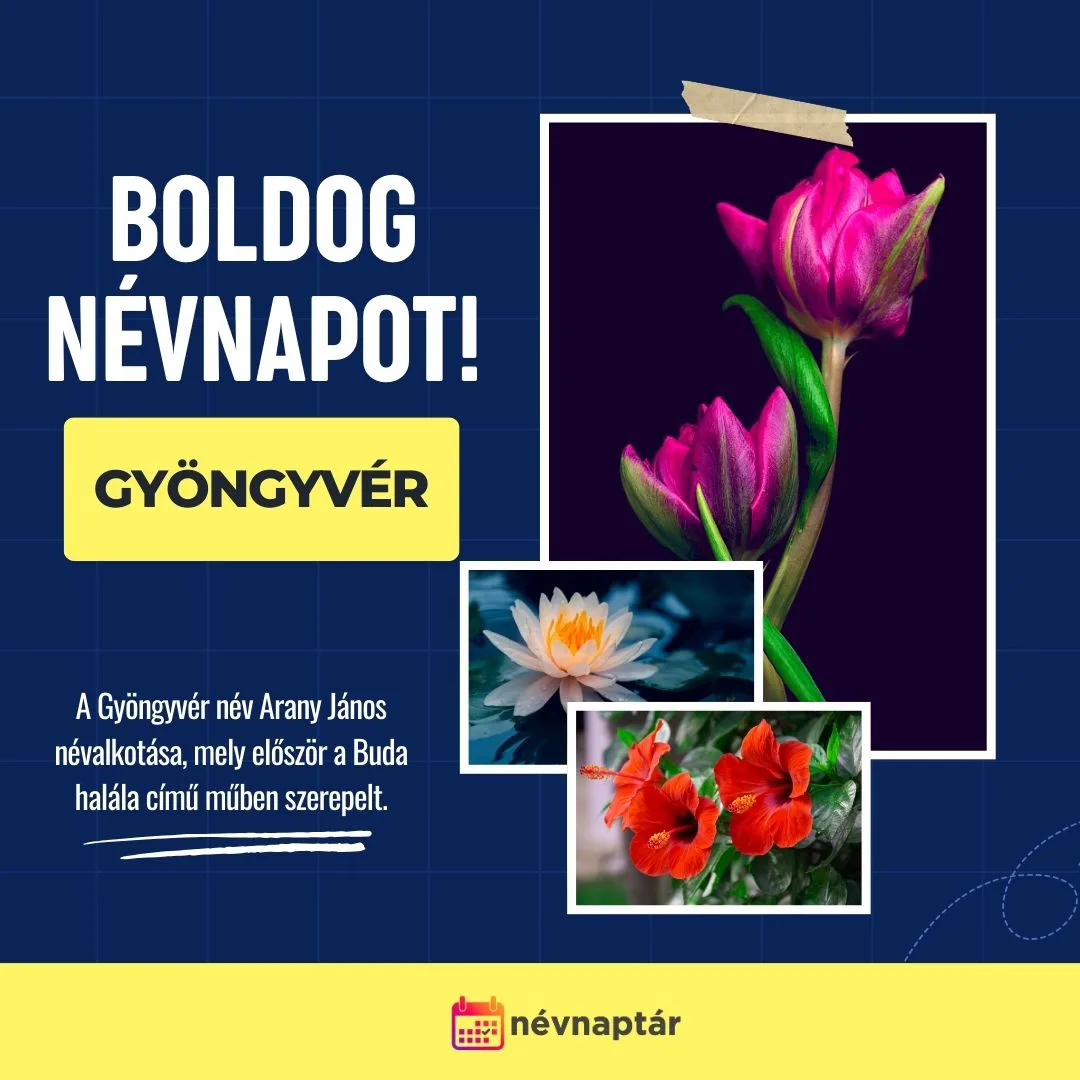 Gyöngyvér névnapi köszöntő